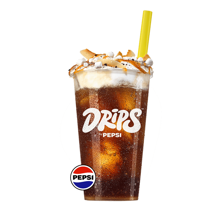 Pepsi Zero Sugar Forever S'mores presented in a glass