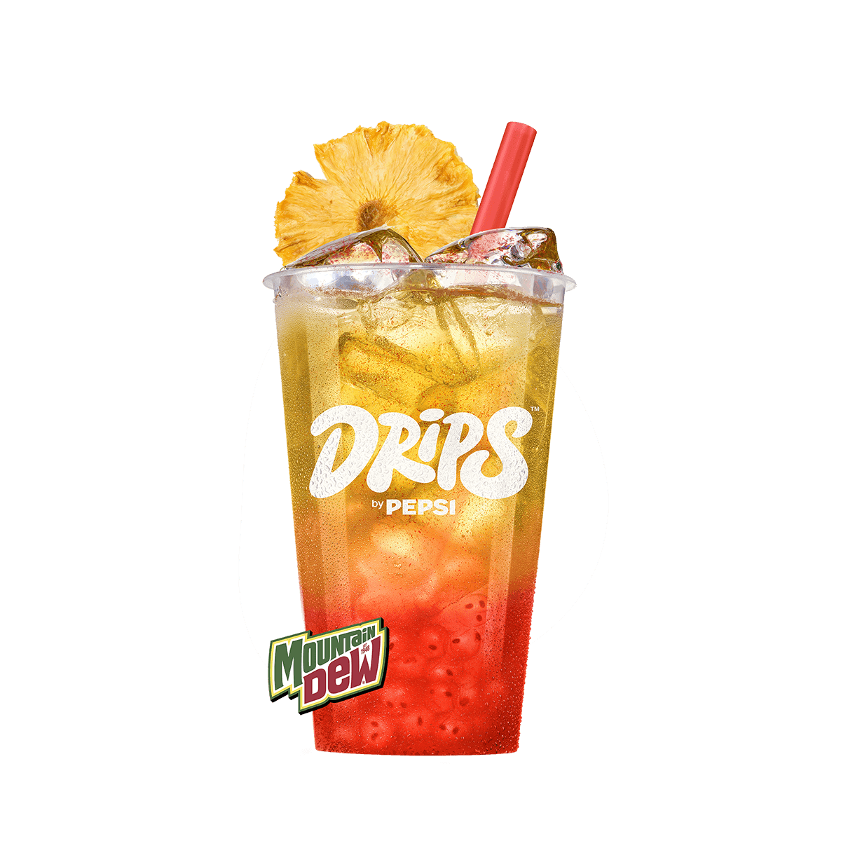 Mountain Dew Spicy Citrus Smash presented in a glass