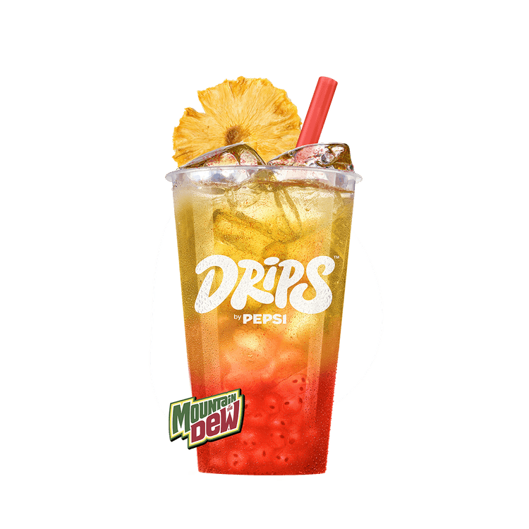 Mountain Dew Spicy Citrus Smash presented in a glass